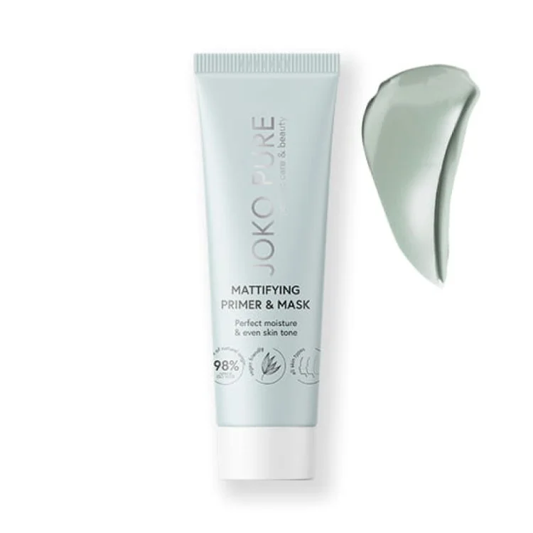 JOKO PURE holistyczna pielęgnacja i uroda Maska-podkład matujący 2w1 30ml JOKO PURE holistyczna pielęgnacja i uroda Maska-podkład matujący 2w1 30ml