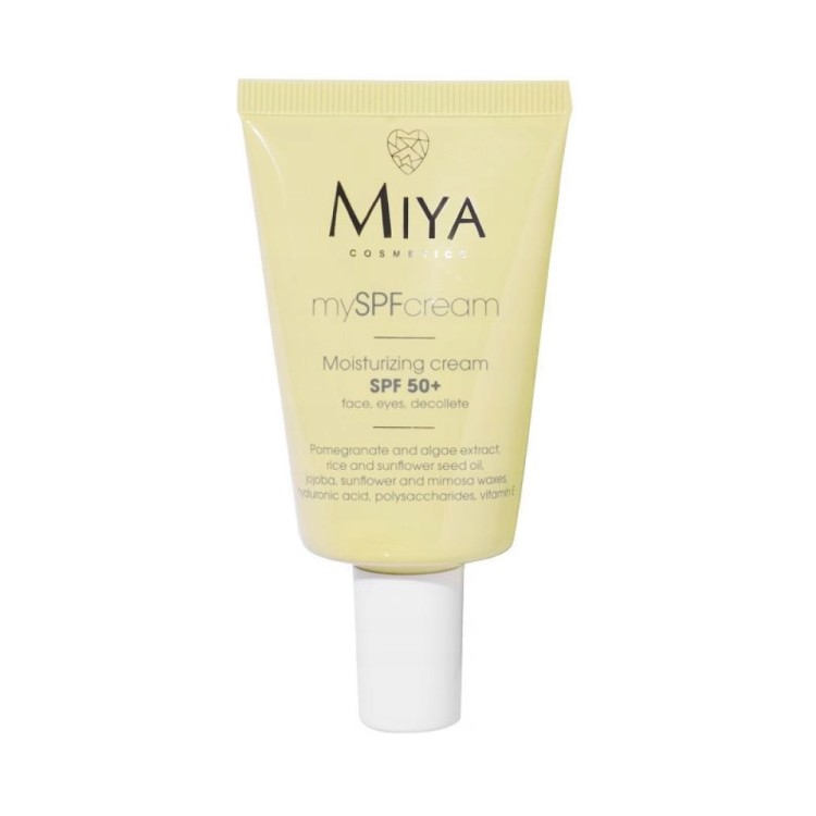 MIYA Cosmetics mySPFcream Krem nawilżający SPF50+ twarz, oczy, dekolt 40ml