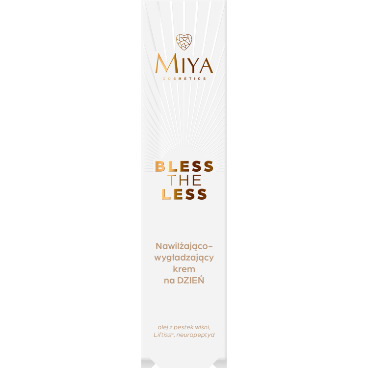 MIYA BLESS THE LESS NAWILŻAJĄCO-WYGŁADZAJĄCY KREM NA DZIEŃ 50ML MIYA BLESS THE LESS NAWILŻAJĄCO-WYGŁADZAJĄCY KREM NA DZIEŃ 50ML