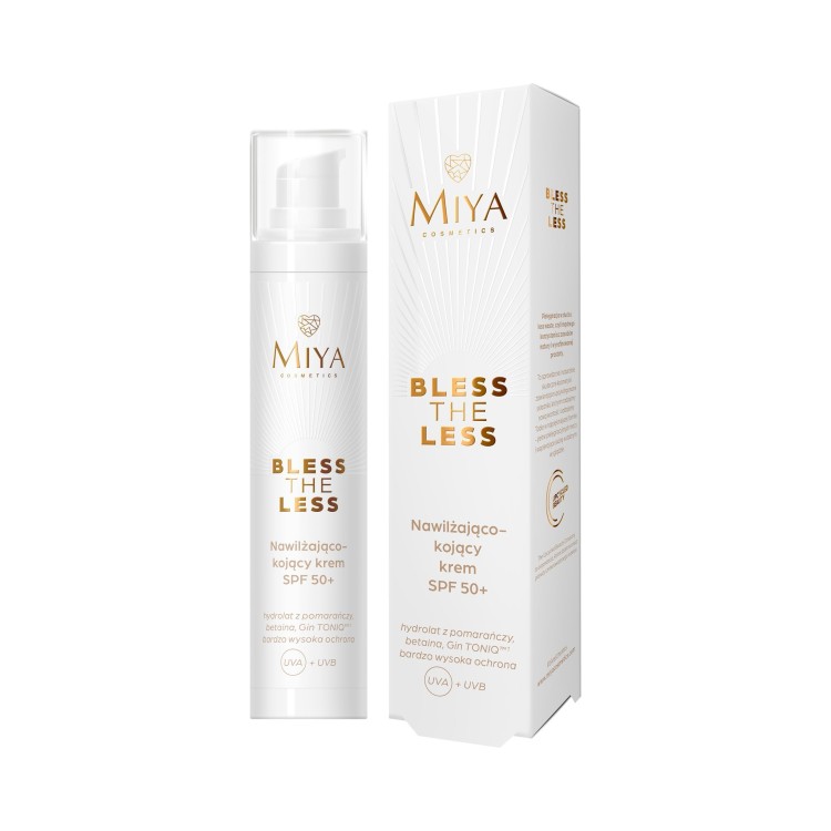 MIYA BLESS THE LESS NAWILŻAJĄCO-KOJĄCY KREM SPF 50+ 50ML MIYA BLESS THE LESS NAWILŻAJĄCO-KOJĄCY KREM SPF 50+ 50ML