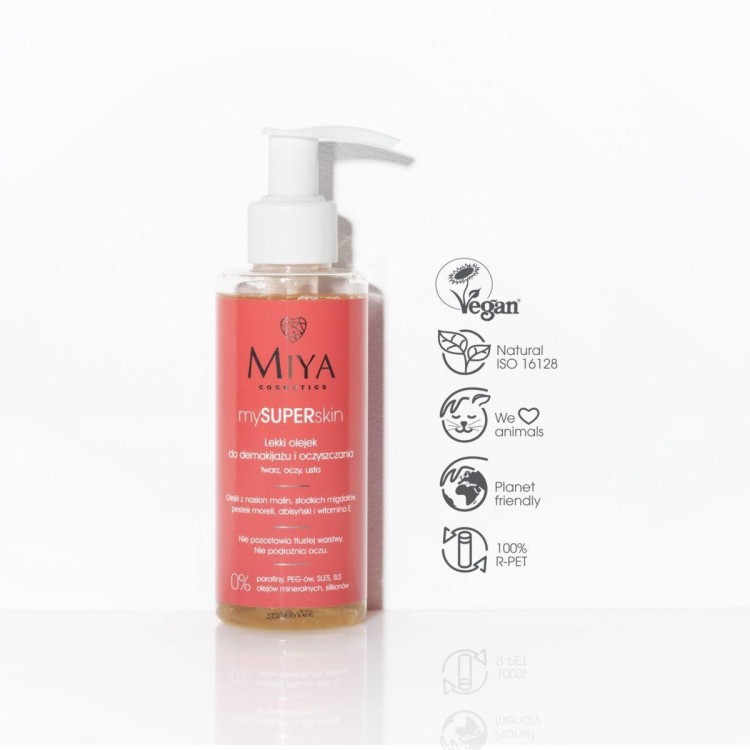Miya cosmetics Lekki olejek do demakijażu i oczyszczania twarzy, oczu, ust 140ml EXP: 11.2024