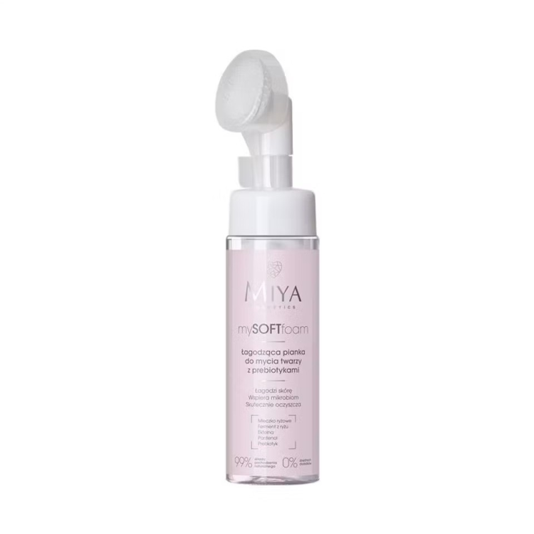 MIYA mySOFTfoam Łagodząca pianka do mycia twarzy z prebiotykami 150ml