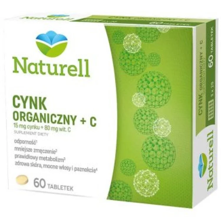 NATURELL CYNK ORGANICZNY 60 TABL NATURELL CYNK ORGANICZNY 60 TABL
