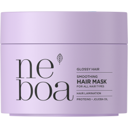 NEBOA GLOSSY HAIR Wygładzająca maska do laminacji włosów 300ml NEBOA GLOSSY HAIR Wygładzająca maska do laminacji włosów 300ml