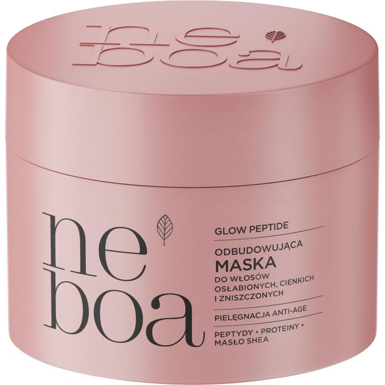 NEBOA GLOW PEPTIDE Maska odbudowująca do włosów osłabionych, cienkich i zniszczonych 300 ml NEBOA GLOW PEPTIDE Maska odbudowująca do włosów osłabionych, cienkich i zniszczonych 300 ml