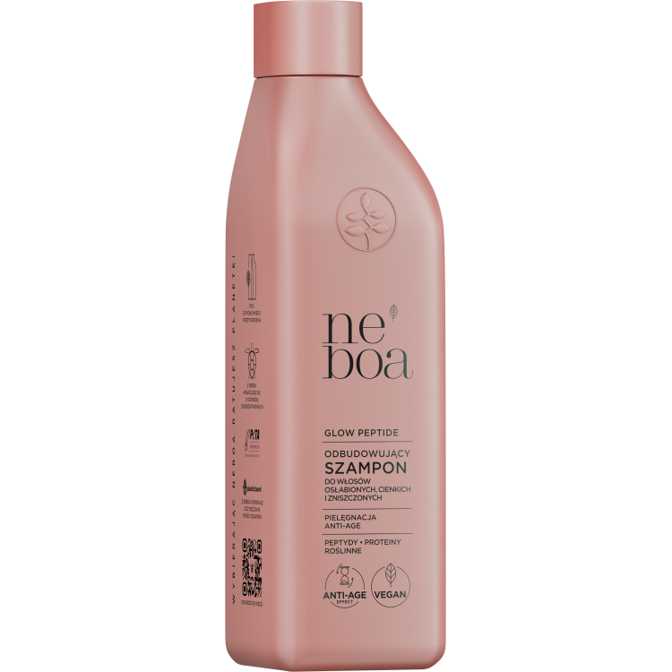 NEBOA GLOW PEPTIDE Restructuring shampoo for weak, fine, and damaged hair 300ml
