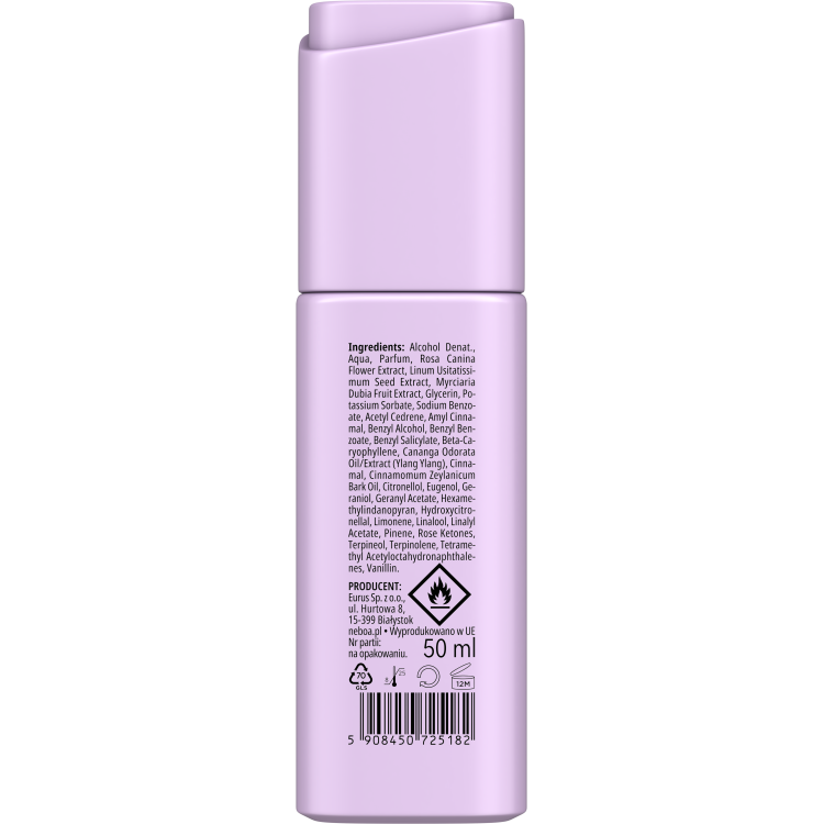 NEBOA PURE BLOOM Perfumy do włosów 50 ml NEBOA PURE BLOOM Perfumy do włosów 50 ml