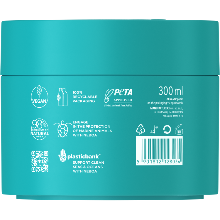 NEBOA HYDRATION & SMOOTHNESS Naturalna maska do włosów 300ml