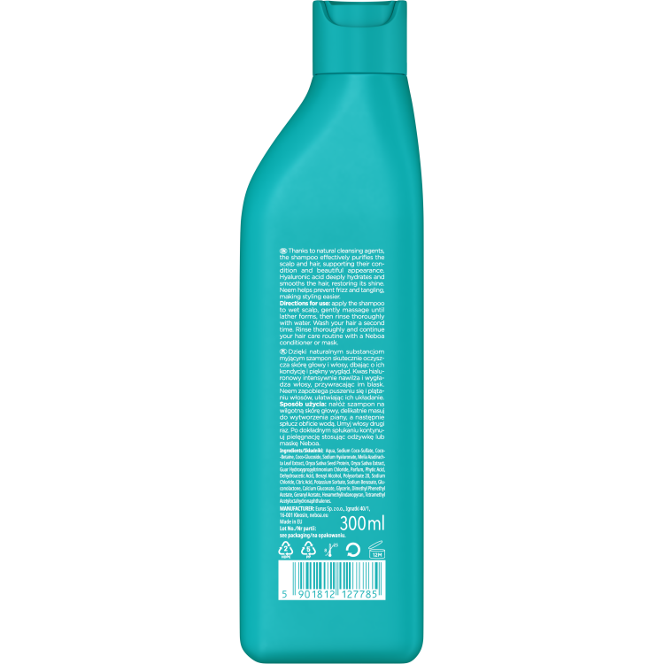 NEBOA HYDRATION & SMOOTHNESS Naturalny szampon do włosów 300ml
