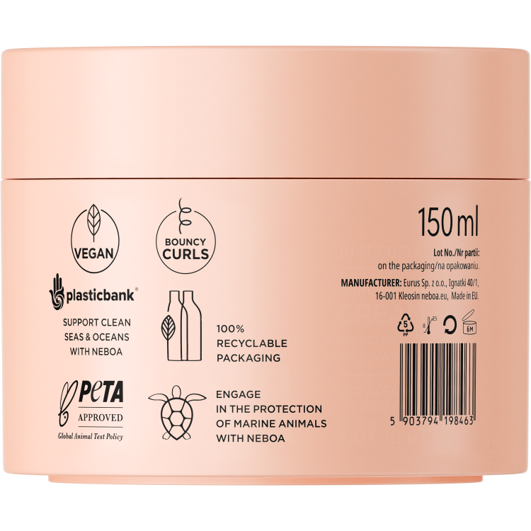 NEBOA JUST CURLY Krem do reanimacji skrętu 150ml