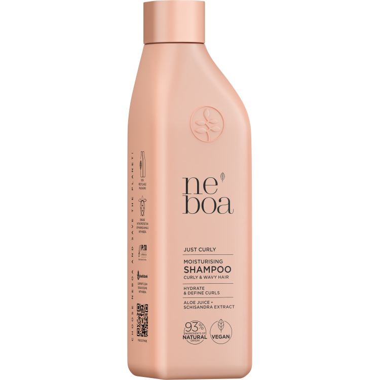 NEBOA JUST CURLY Naturalny szampon do włosów kręconych i falowanych 300ml