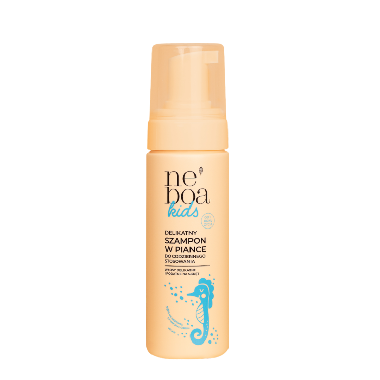 NEBOA KIDS Delikatny szampon w piance do włosów podatnych na skręt 150ml