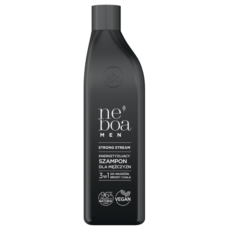NEBOA MEN STRONG STREAM Energetyzujący szampon dla mężczyzn 3w1 300ml NEBOA MEN STRONG STREAM Energetyzujący szampon dla mężczyzn 3w1 300ml