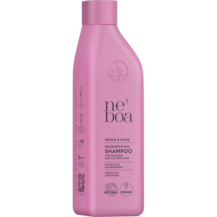 NEBOA REPAIR & SHINE Naturalny szampon do włosów zniszczonych i farbowanych 300ml