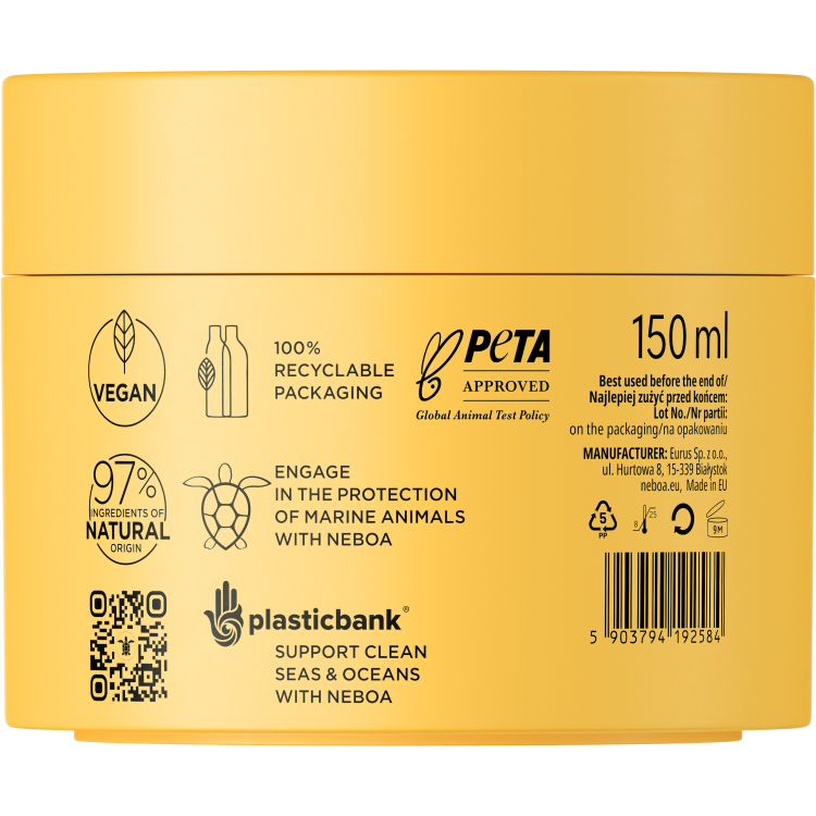 NEBOA STRONG SCALP Naturalny peeling enzymatyczny do skóry głowy 150ml