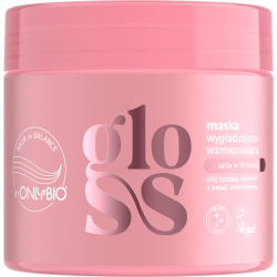 ONLYBIO HAIR IN BALANCE GLOSS Maska wygładzająco-wzmacniająca 280ml ONLYBIO HAIR IN BALANCE GLOSS Maska wygładzająco-wzmacniająca 280ml