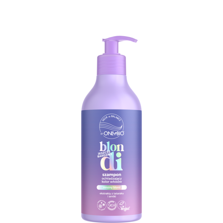 ONLYBIO HAIR IN BALANCE BLONDI Szampon ochładzający kolor włosów 400ml ONLYBIO HAIR IN BALANCE BLONDI Szampon ochładzający kolor włosów 400ml