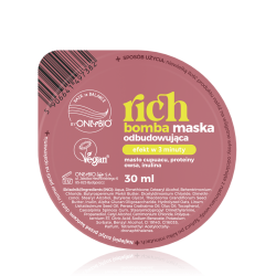 ONLYBIO HAIR IN BALANCE RICH BOMBA maska odbudowująca 30ml ONLYBIO HAIR IN BALANCE RICH BOMBA maska odbudowująca 30ml