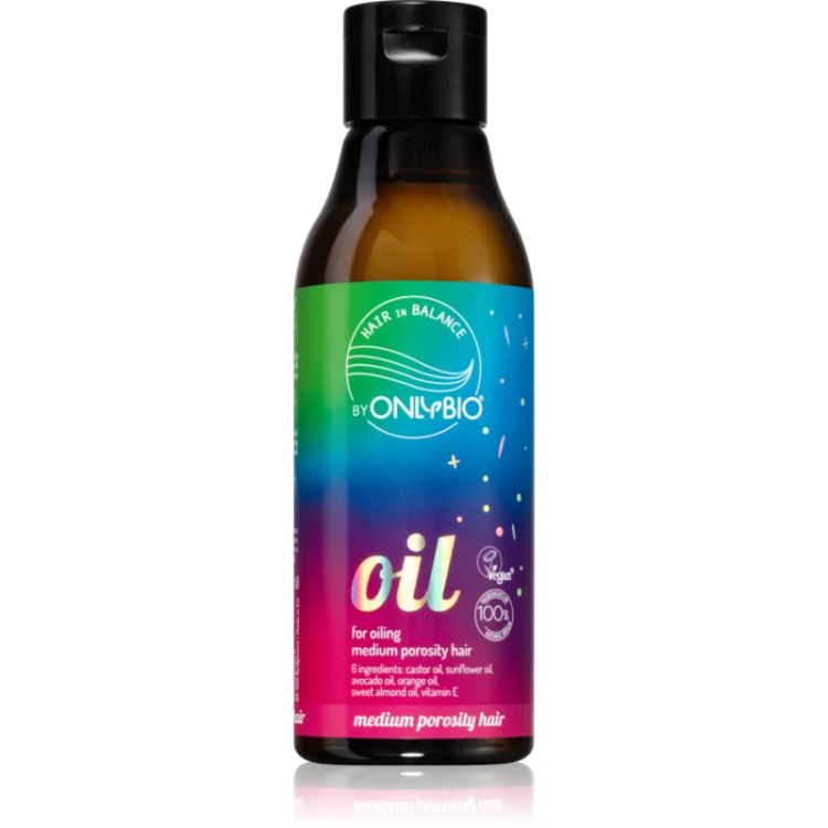ONLYBIO HAIR IN BALANCE Olej do Olejowania Włosów Średnioporowatych 150 ml ONLYBIO HAIR IN BALANCE Olej do Olejowania Włosów Średnioporowatych 150 ml