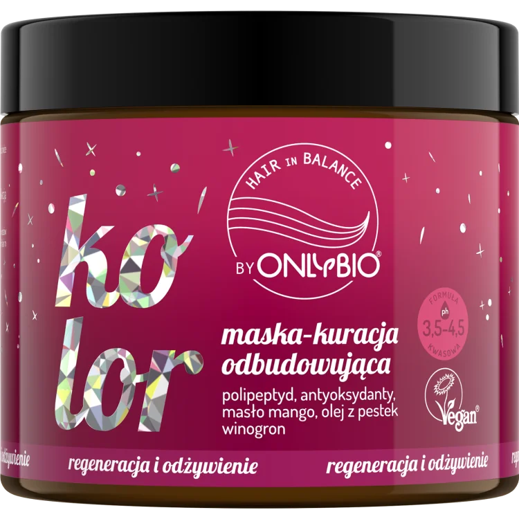 ONLYBIO HAIR IN BALANCE Kolor Maska - kuracja odbudowująca 280 ML ONLYBIO HAIR IN BALANCE Kolor Maska - kuracja odbudowująca 280 ML