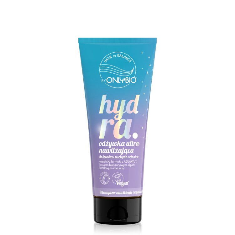 ONLYBIO HAIR IN BALANCE HYDRA Odżywka ultranawilżająca do bardzo suchych włosów, 200 ml ONLYBIO HAIR IN BALANCE HYDRA Odżywka ultranawilżająca do bardzo suchych włosów, 200 ml