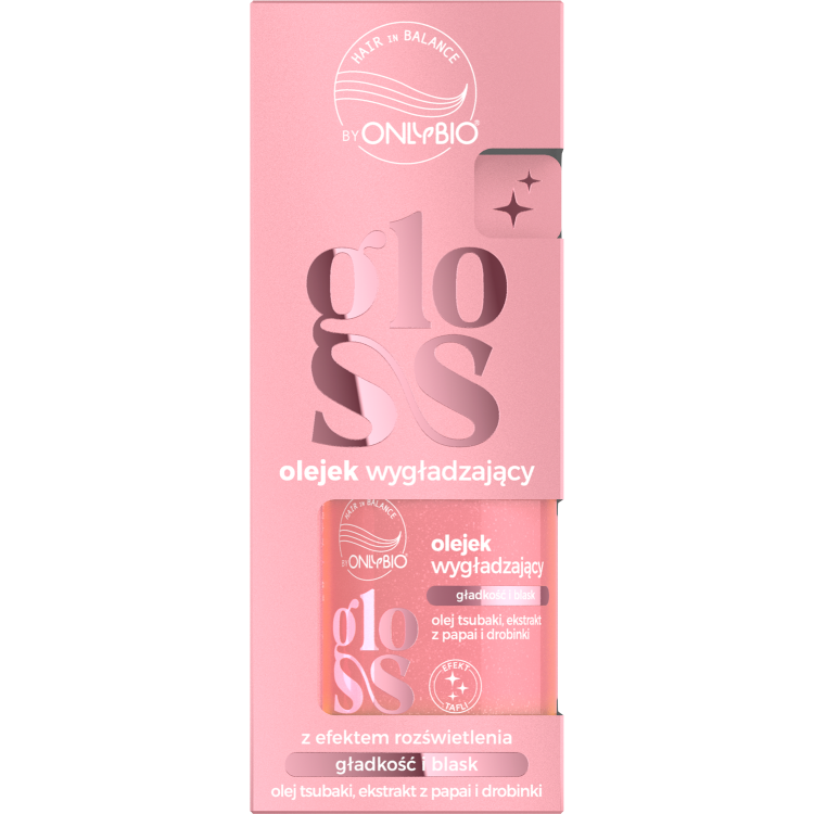 Onlybio Hair in Balance GLOSS Olejek Wygładzający z efektem rozświetlenia 20ml Onlybio Hair in Balance GLOSS Olejek Wygładzający z efektem rozświetlenia 20ml