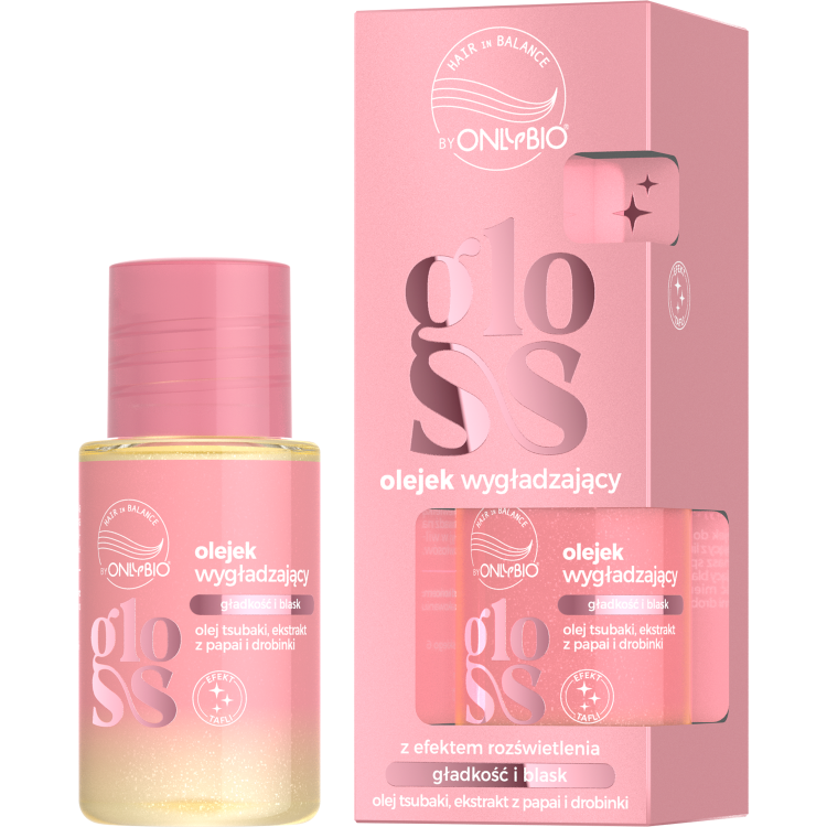 Onlybio Hair in Balance GLOSS Olejek Wygładzający z efektem rozświetlenia 20ml Onlybio Hair in Balance GLOSS Olejek Wygładzający z efektem rozświetlenia 20ml