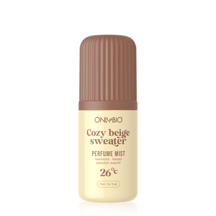 ONLYBIO COZY BEIGE SWEATER 26°C, mgiełka perfumowana 100 ml ONLYBIO COZY BEIGE SWEATER 26°C, mgiełka perfumowana 100 ml