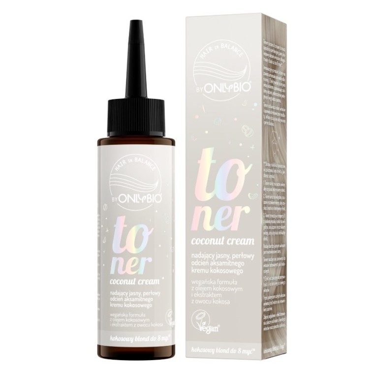 ONLYBIO HAIR IN BALANCE Toner do włosów kokosowy krem 100 ml ONLYBIO HAIR IN BALANCE Toner do włosów kokosowy krem 100 ml