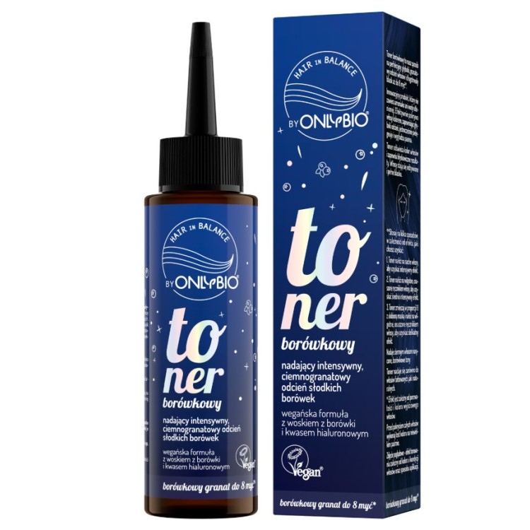 ONLYBIO HAIR IN BALANCE Toner do włosów Borówkowy 100 ml
