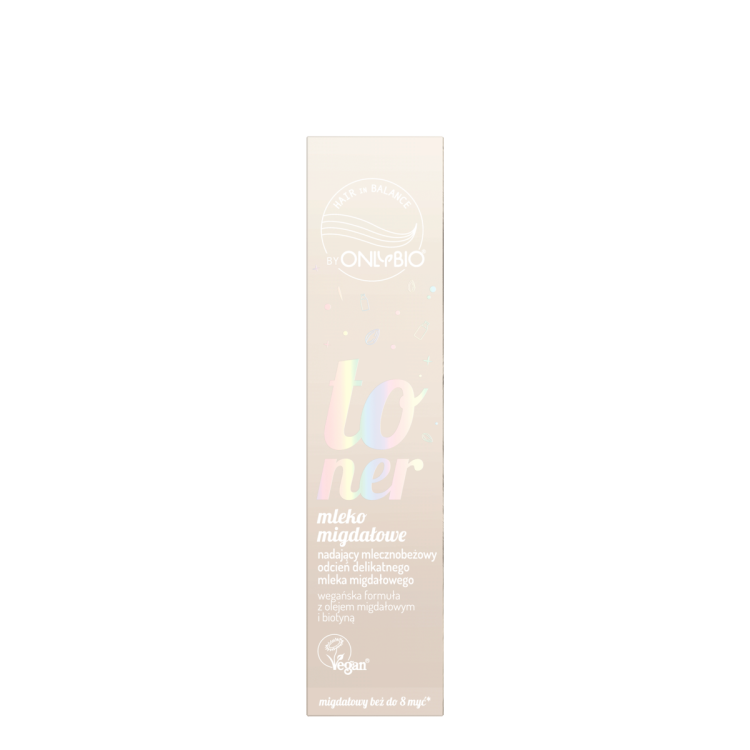 ONLYBIO HAIR IN BALANCE Toner do Włosów Mleko Migdałowe 100ml