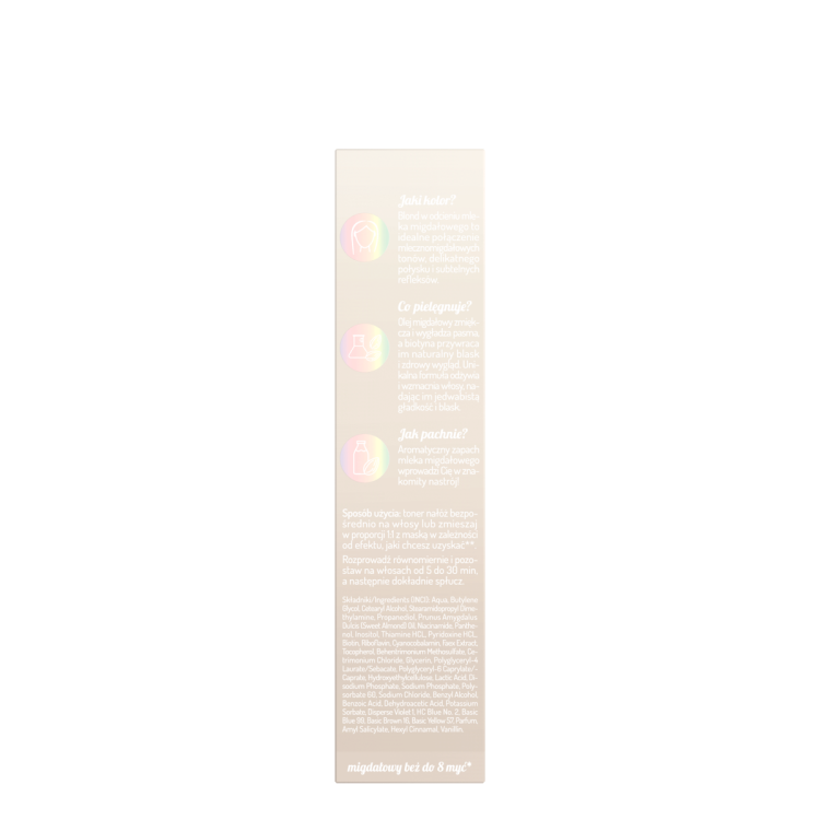 ONLYBIO HAIR IN BALANCE Toner do Włosów Mleko Migdałowe 100ml