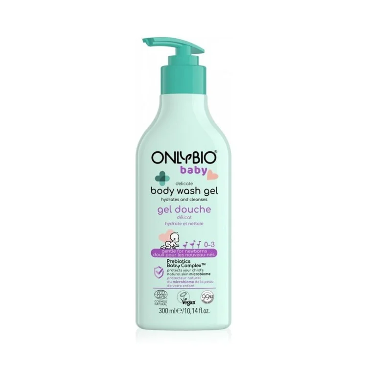 OnlyBio Baby Delikatny Żel do Mycia Ciała dla Niemowląt od 1 Dnia Życia 300ml OnlyBio Baby Delikatny Żel do Mycia Ciała dla Niemowląt od 1 Dnia Życia 300ml