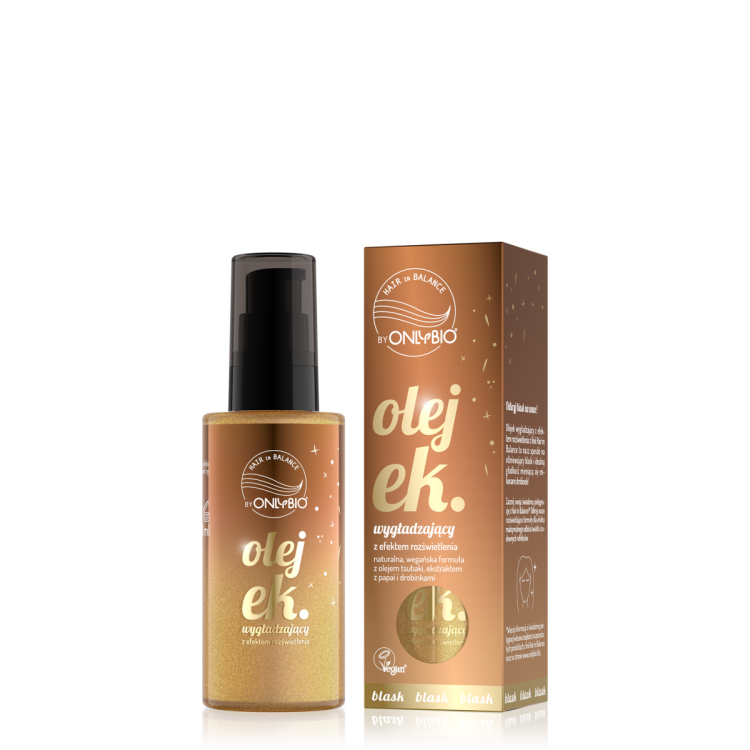 ONLYBIO HAIR IN BALANCE Olejek wygładzający z efektem rozświetlenia 70ml ONLYBIO HAIR IN BALANCE Olejek wygładzający z efektem rozświetlenia 70ml