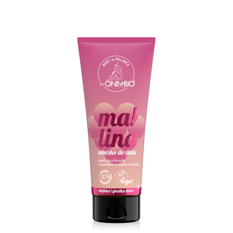 ONLYBIO BODY IN BALANCE MALINA MLECZKO DO CIAŁA 200ML