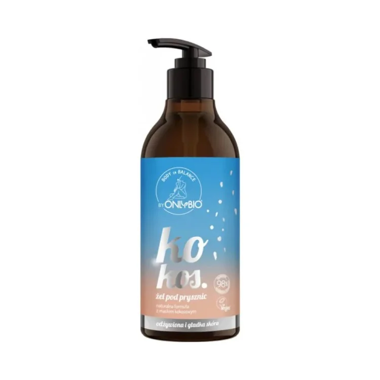 OnlyBio BODY IN BALANCE Żel pod prysznic Kokos 400ml OnlyBio BODY IN BALANCE Żel pod prysznic Kokos 400ml
