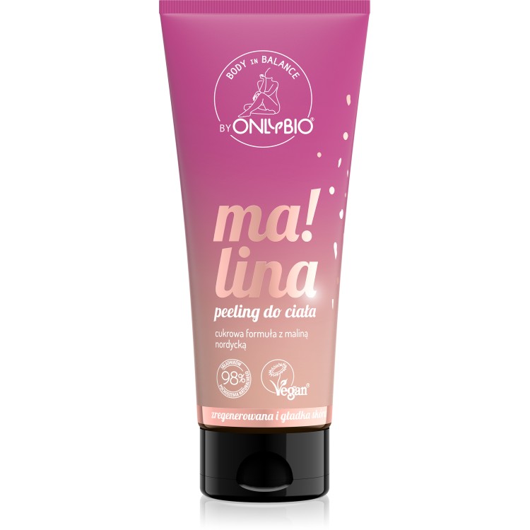 ONLYBIO BODY IN BALANCE MALINA PEELING DO CIAŁA 200ML