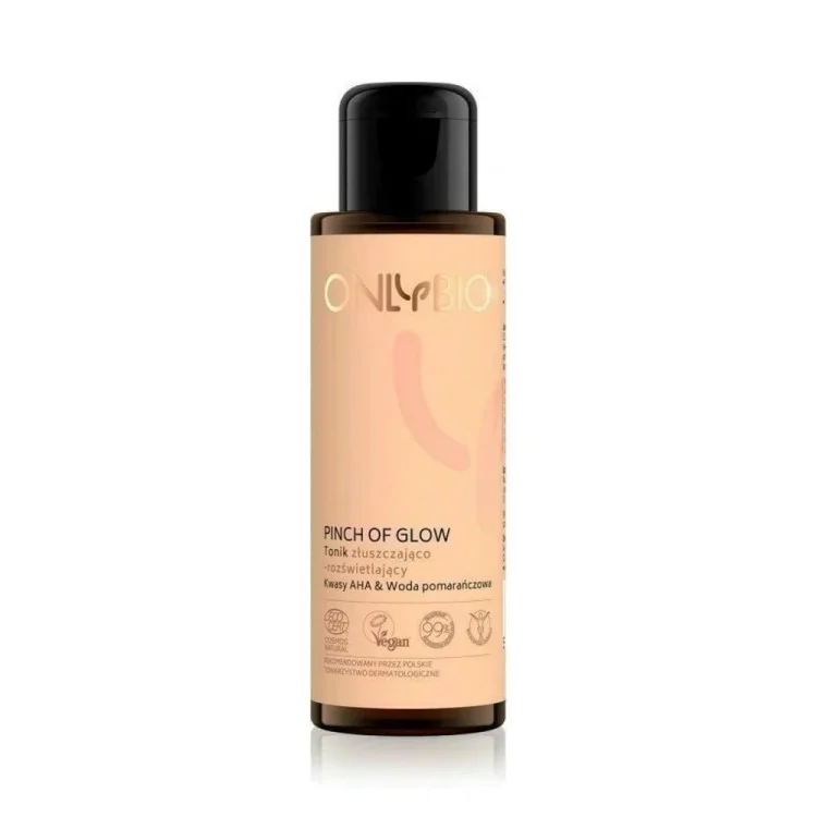 ONLYBIO Pinch Of Glow Tonik złuszczająco-rozświetlający 100 ml ONLYBIO Pinch Of Glow Tonik złuszczająco-rozświetlający 100 ml