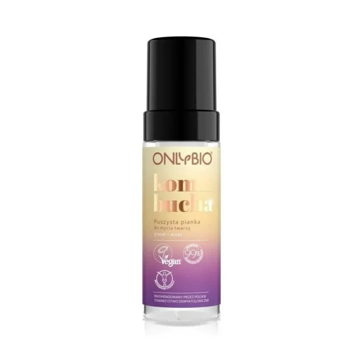 OnlyBio Kombucha Puszysta Pianka do Mycia Twarzy z Granatem i Aloesem 150ml OnlyBio Kombucha Puszysta Pianka do Mycia Twarzy z Granatem i Aloesem 150ml
