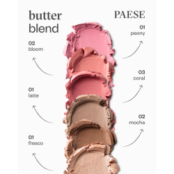 PAESE BUTTER BLEND Masełkowy bronzer do twarzy w sticku 01 LATTE 6g