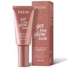 PAESE GET THE GLOW LOOK wielozadaniowy podkład rozświetlający 2N SAND  BEIGE 30ml PAESE GET THE GLOW LOOK wielozadaniowy podkład rozświetlający 2N SAND  BEIGE 30ml