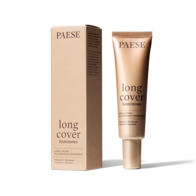 PAESE LONG COVER LUMINOUS Podkład rozświetlający 1.5 BEIGE PAESE LONG COVER LUMINOUS Podkład rozświetlający 1.5 BEIGE