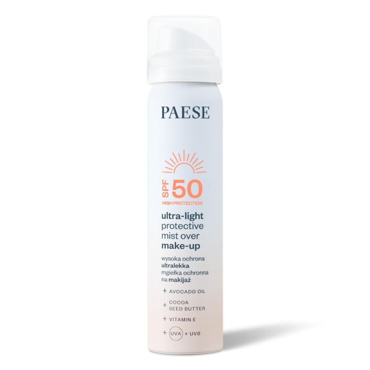 PAESE ULTRALEKKA MGIEŁKA OCHRONNA NA MAKIJAŻ SPF 50 75 ml PAESE ULTRALEKKA MGIEŁKA OCHRONNA NA MAKIJAŻ SPF 50 75 ml