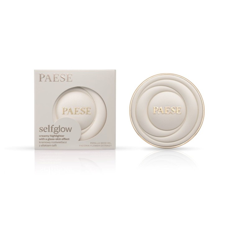 PAESE SELFGLOW Kremowy rozświetlacz z efektem tafli 8g PAESE SELFGLOW Kremowy rozświetlacz z efektem tafli 8g