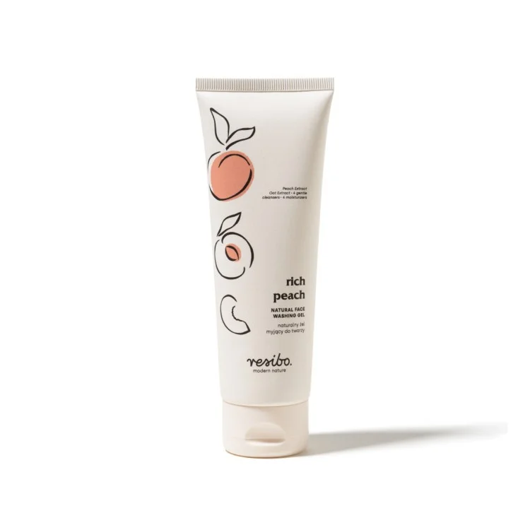 RESIBO REACH PEACH NATURALNY ŻEL MYJĄCY DO TWARZY Z EKSTRAKTEM Z BRZOSKWINI 125 ml RESIBO REACH PEACH NATURALNY ŻEL MYJĄCY DO TWARZY Z EKSTRAKTEM Z BRZOSKWINI 125 ml