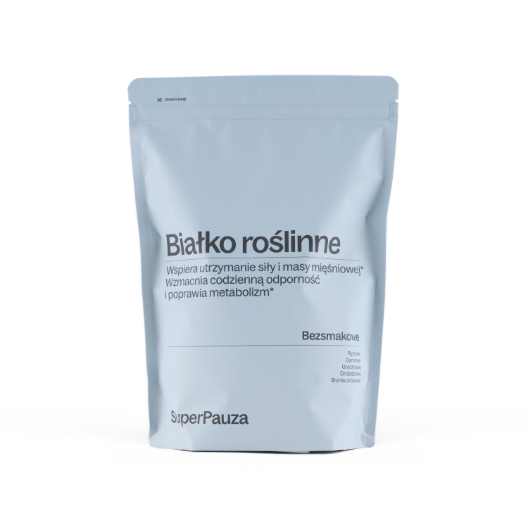 SUPERPAUZA Białko roślinne Super balans - bezsmakowe 750 g SUPERPAUZA Białko roślinne Super balans - bezsmakowe 750 g
