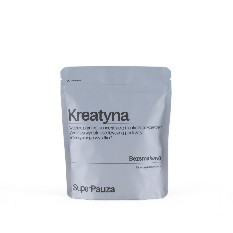 SUPERPAUZA Kreatyna Super sprawność - bezsmakowa 255 g SUPERPAUZA Kreatyna Super sprawność - bezsmakowa 255 g