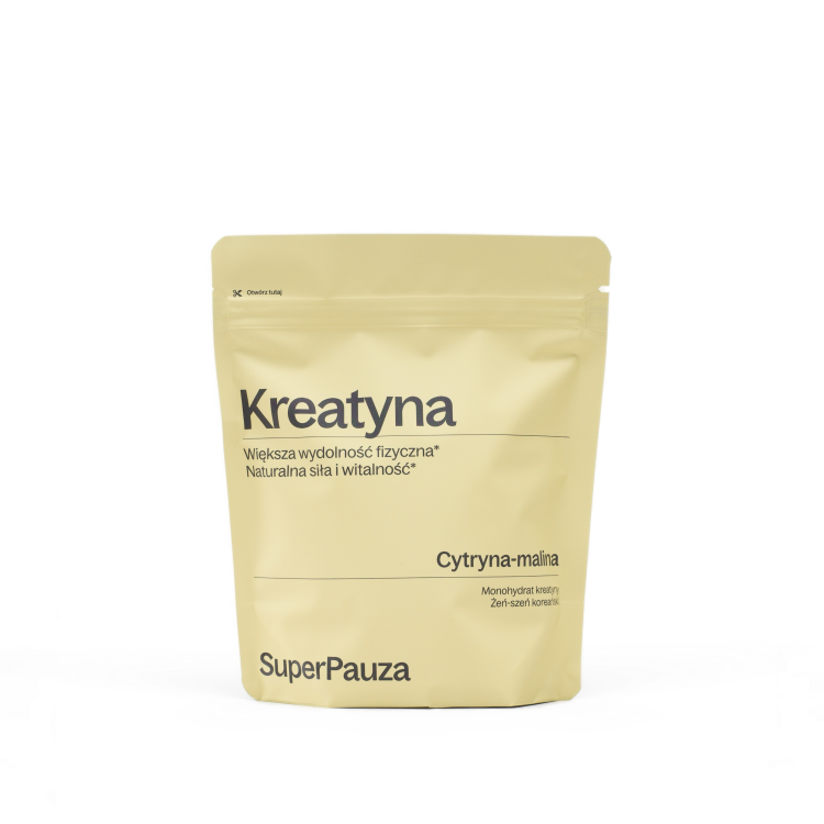 SUPERPAUZA Kreatyna Super siła - Cytryna - malina 225 g