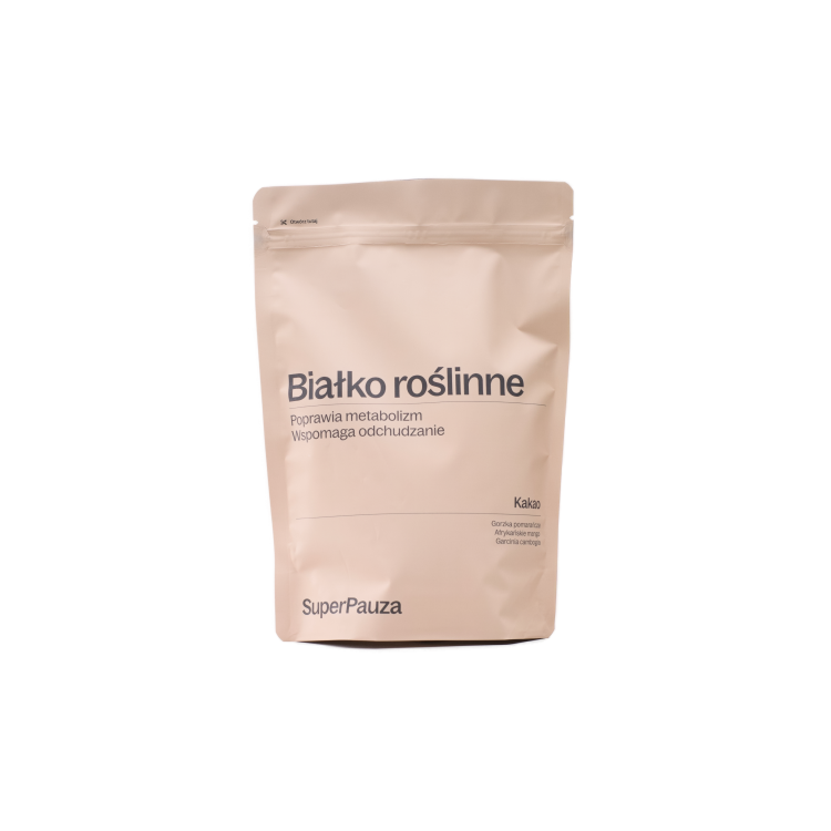 SUPERPAUZA Białko roślinne Super metabolizm - kakao 750 g SUPERPAUZA Białko roślinne Super metabolizm - kakao 750 g