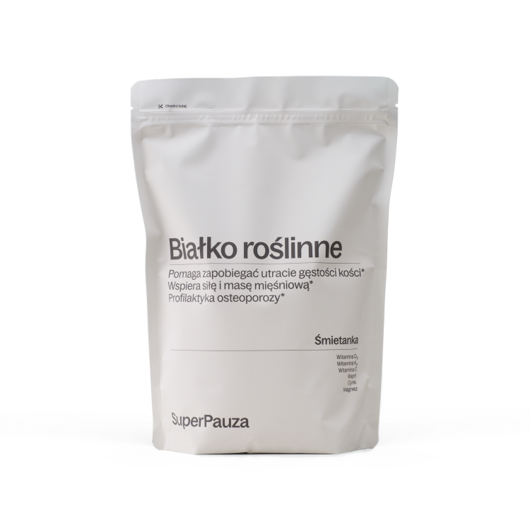 SUPERPAUZA Białko roślinne Super kości - Śmiatanka 750 g SUPERPAUZA Białko roślinne Super kości - Śmiatanka 750 g